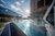 Galleria immagini Piscina esterna riscaldata con vista sulle montagne accanto a un hotel moderno